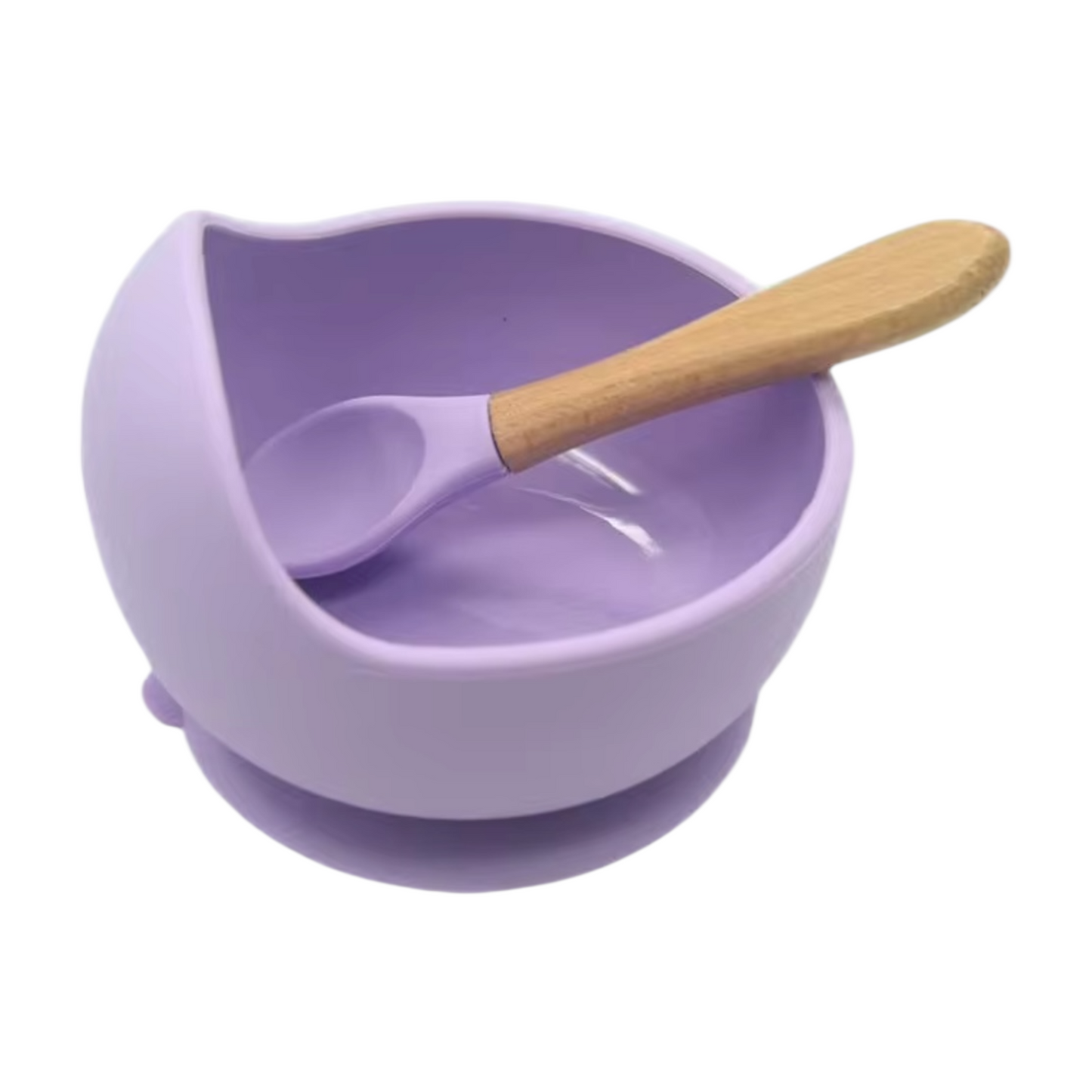 Bowl o tazón de silicona con cuchara