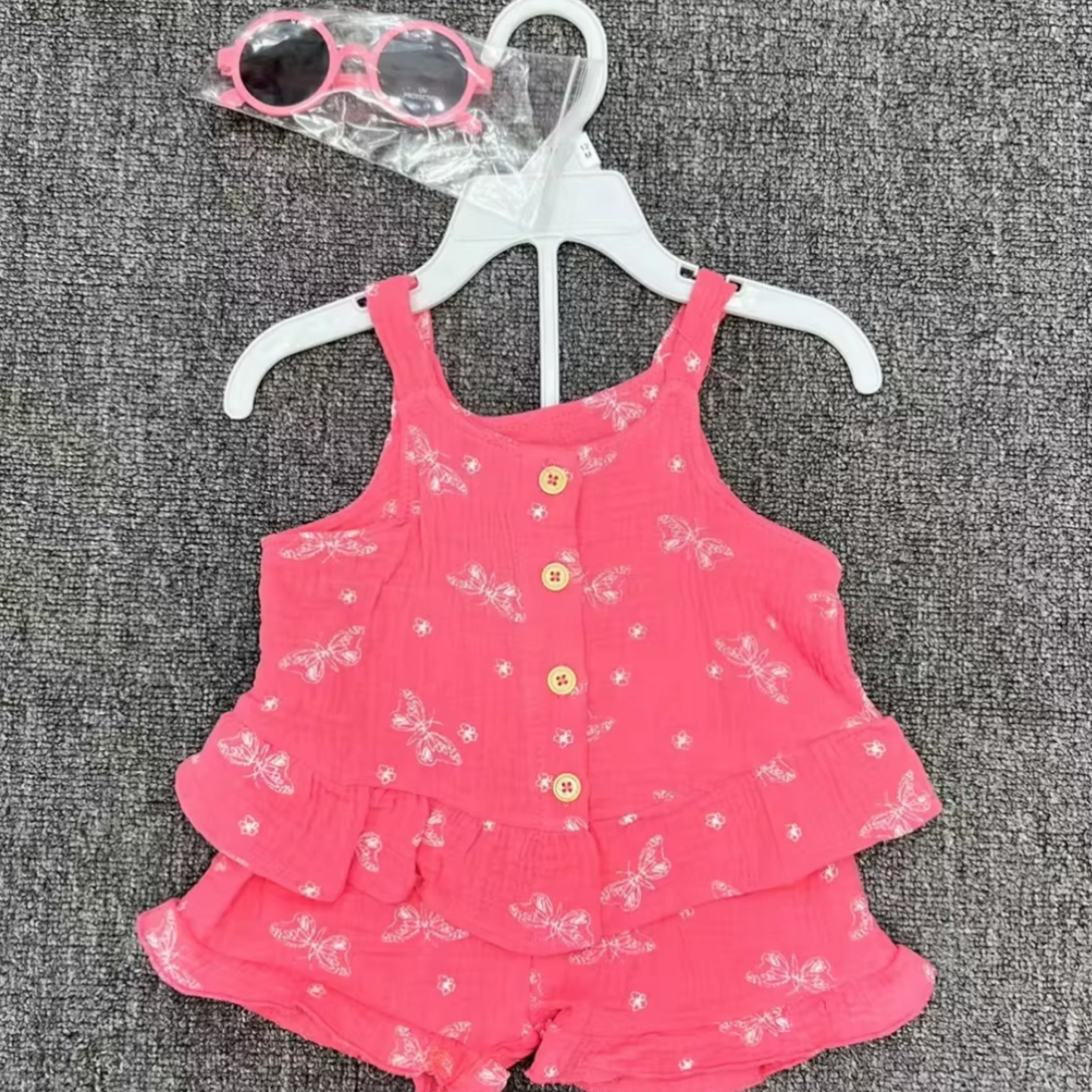 Conjunto 2 piezas de algodón más gafas