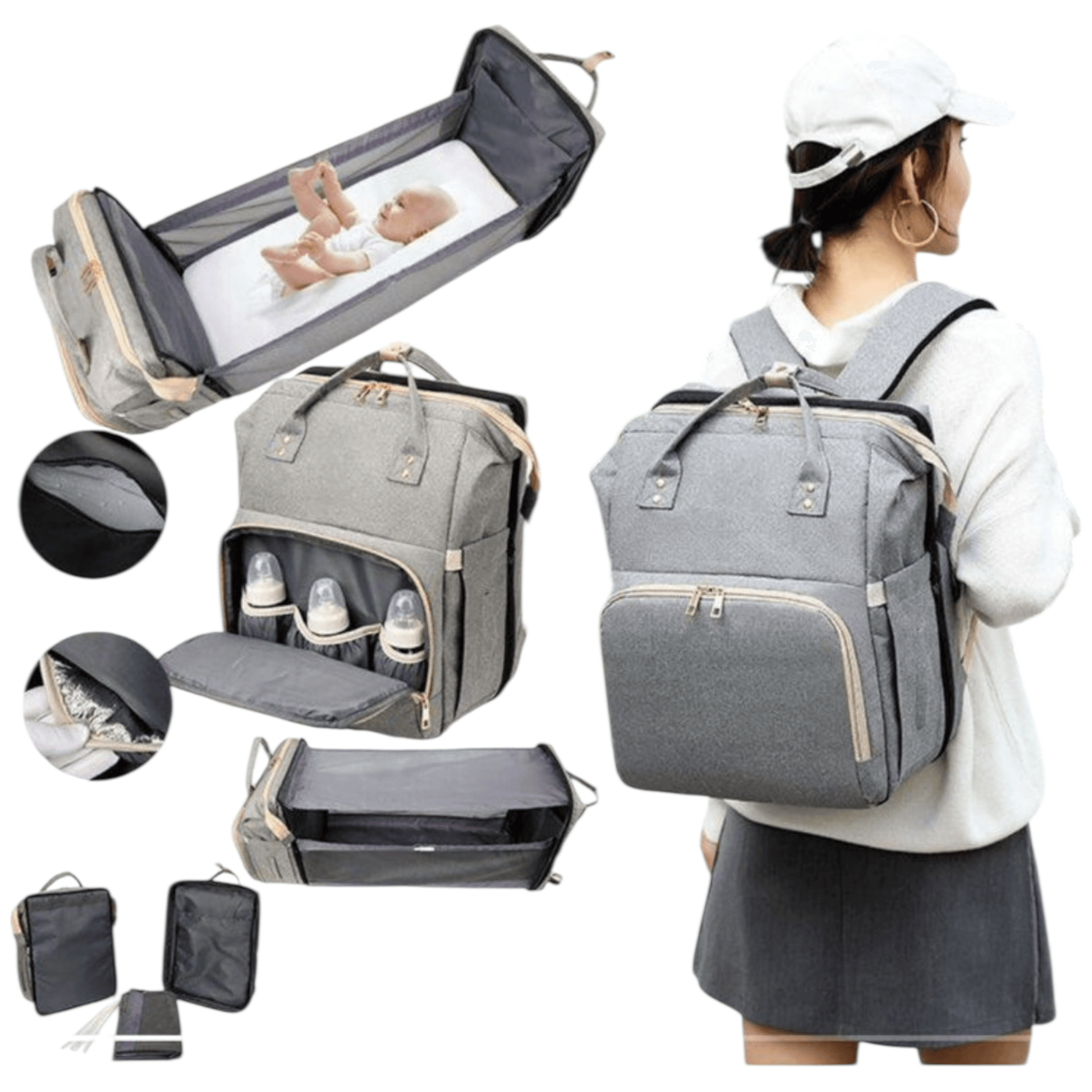 Mochila maternal con cuna - Palimu