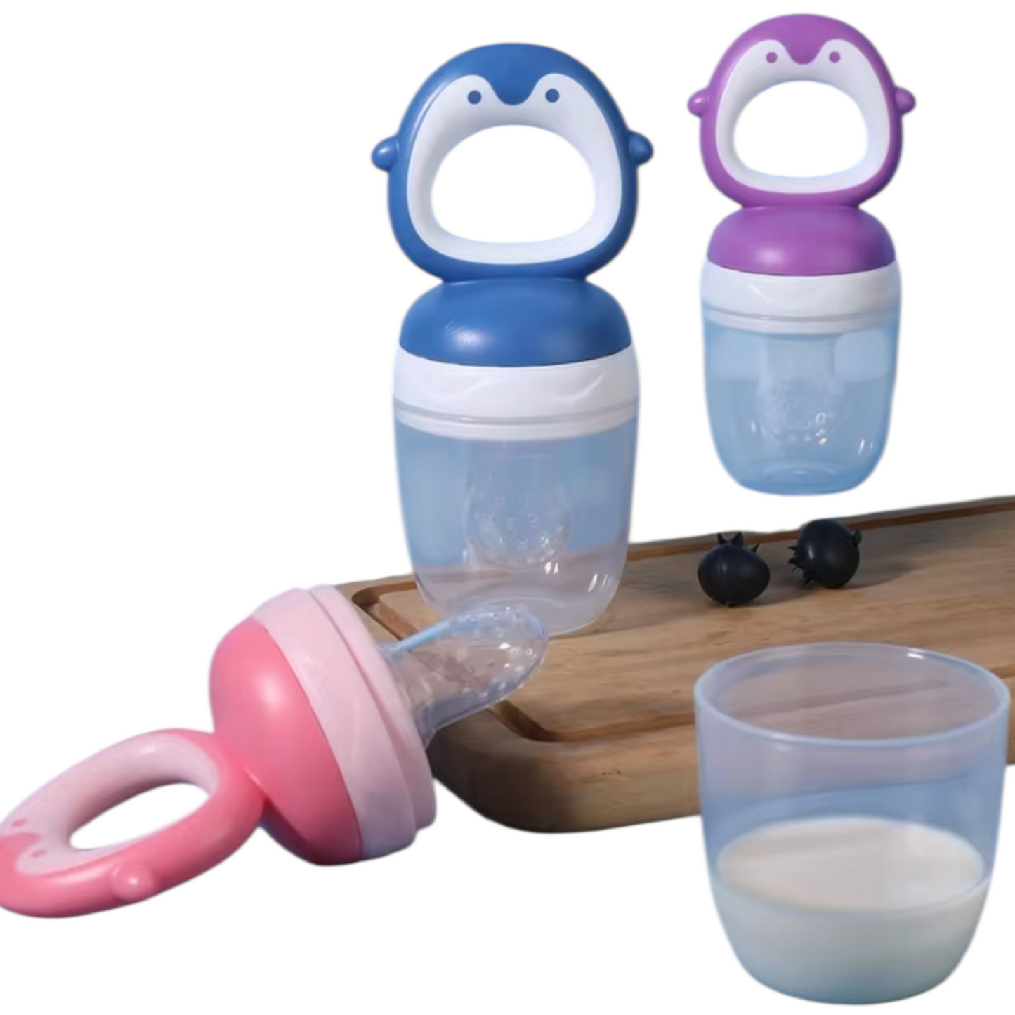 Chupete para fruta diseño Pingüino