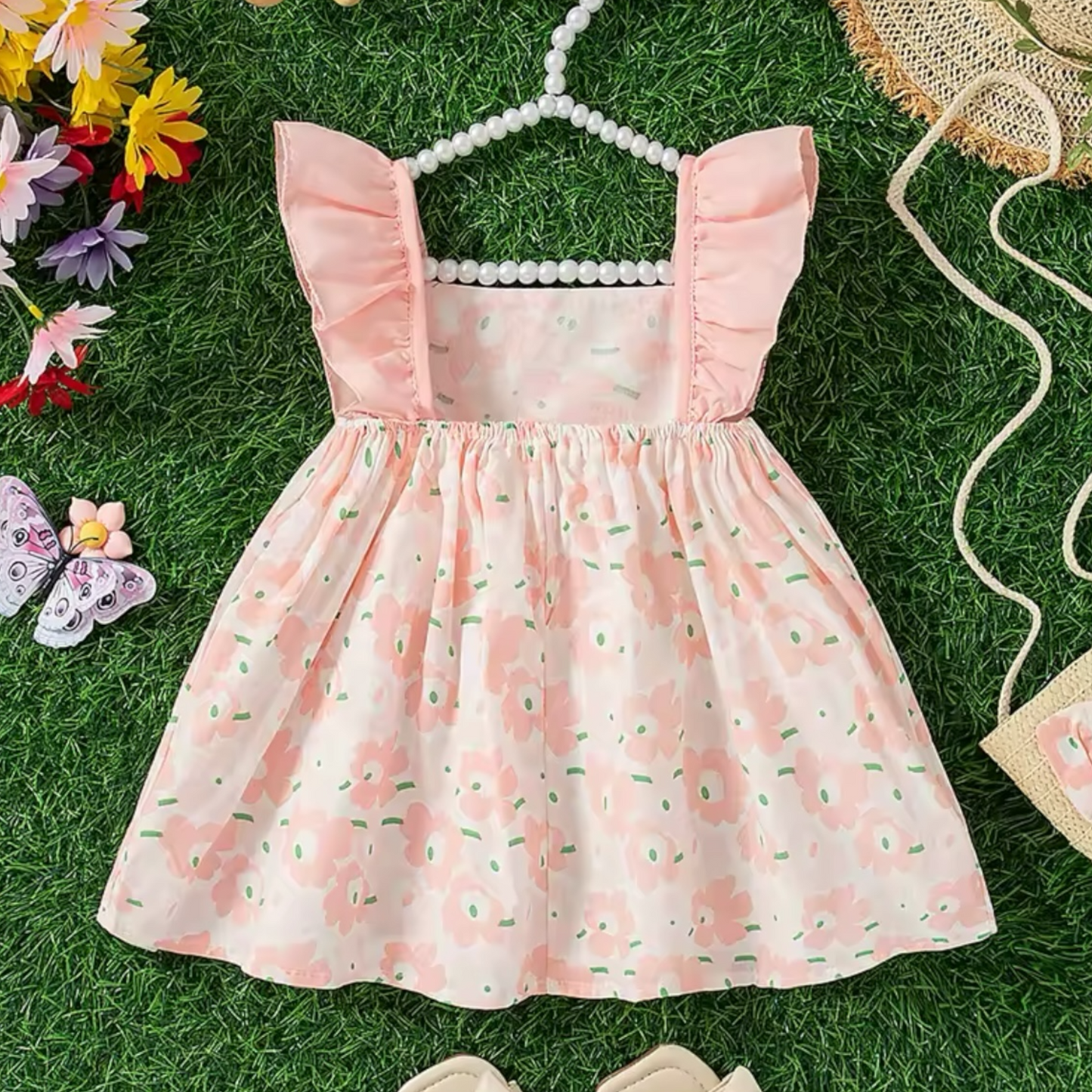 Vestido floral, 3 colores