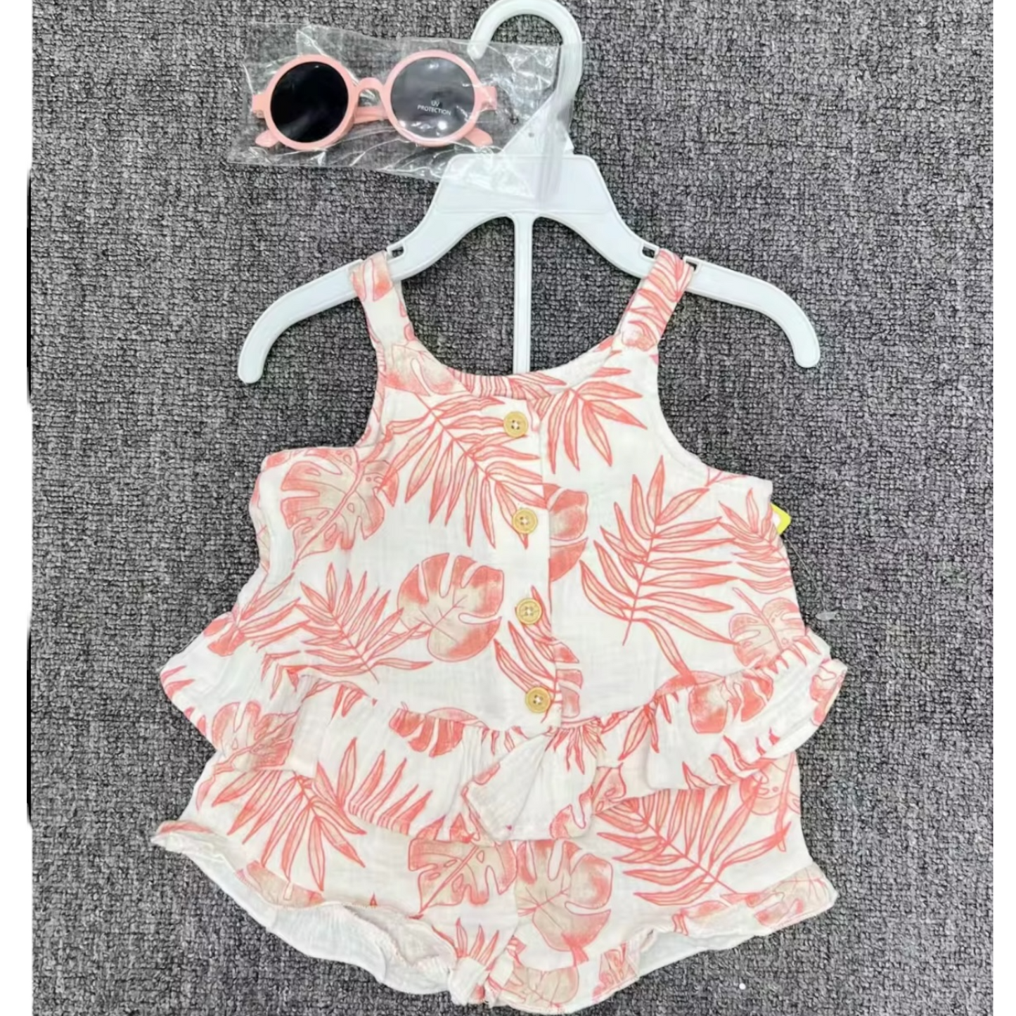 Conjunto 2 piezas de algodón más gafas
