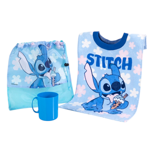 Set toalla, bolso y taza Stich