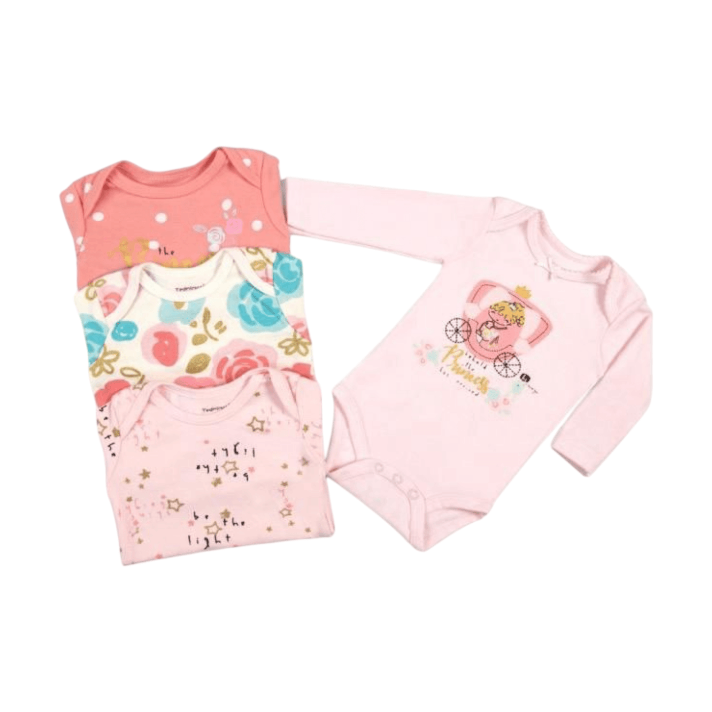 Set de 4 bodys, Princesas - Palimu