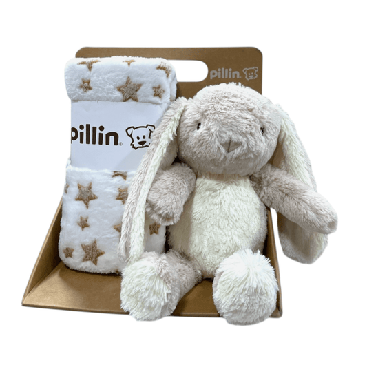 Manta mas peluche de Conejito beige - Palimu