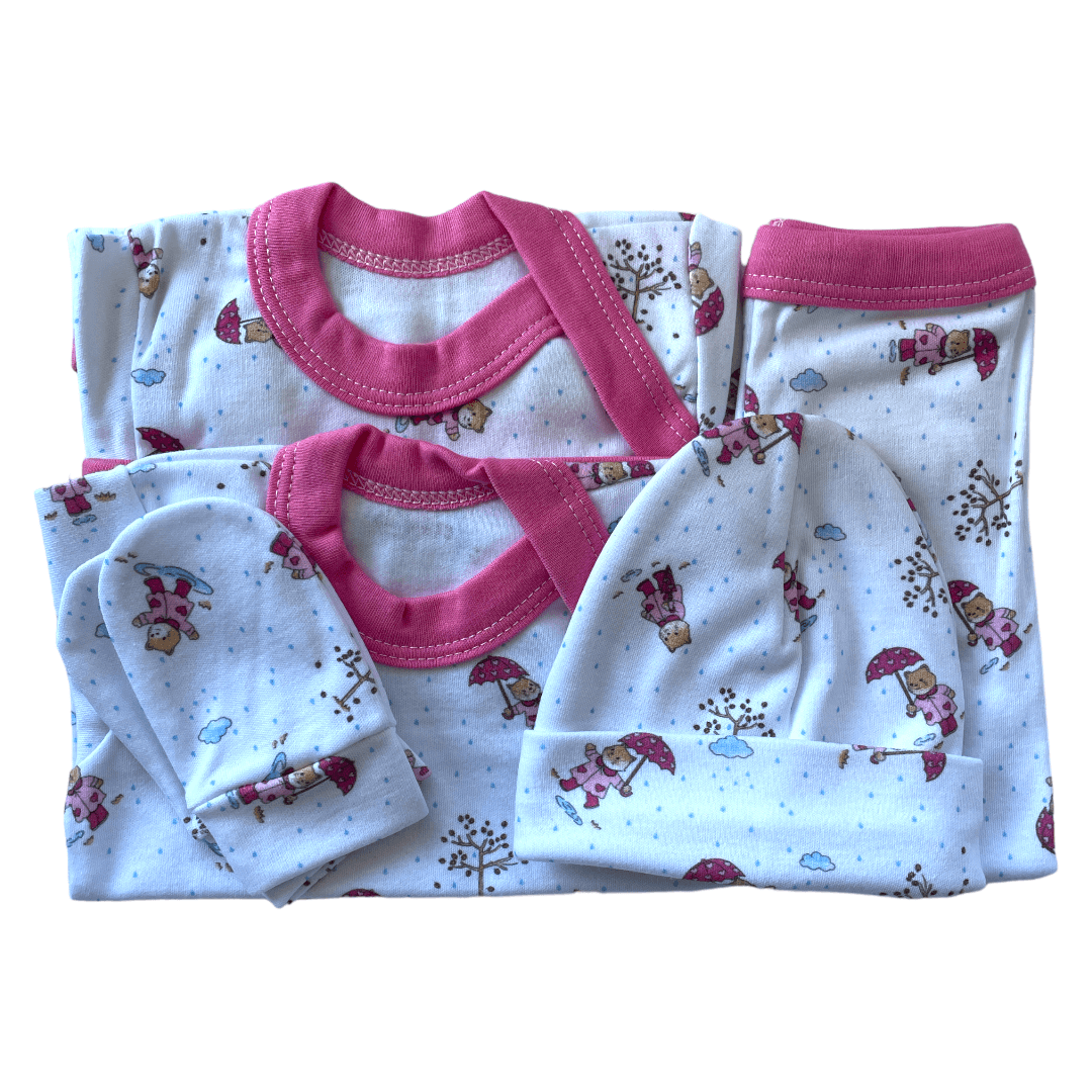 Ajuar diseño Rosado fuerte - Palimu