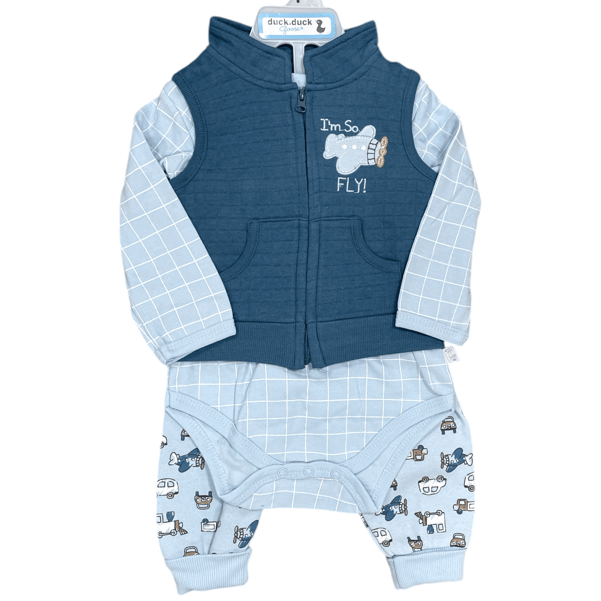 Conjunto de 3 piezas, Azul - Palimu