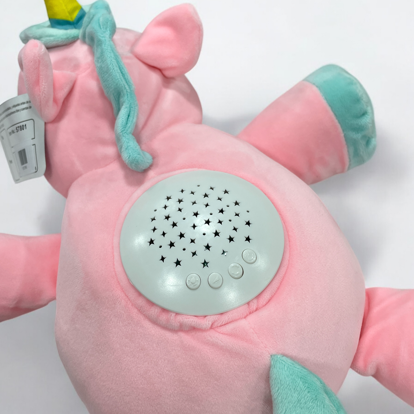 Peluche espantacuco con musica unicornio