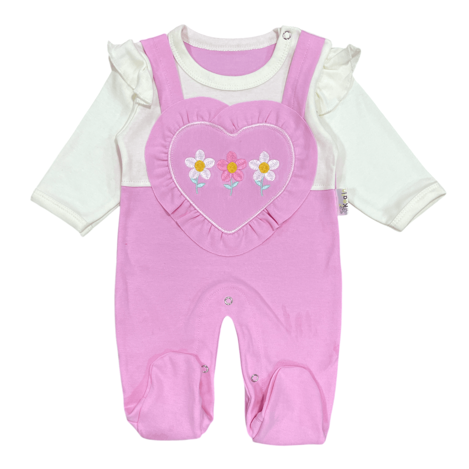 Conjunto de algodón flores 0-3m - Palimu