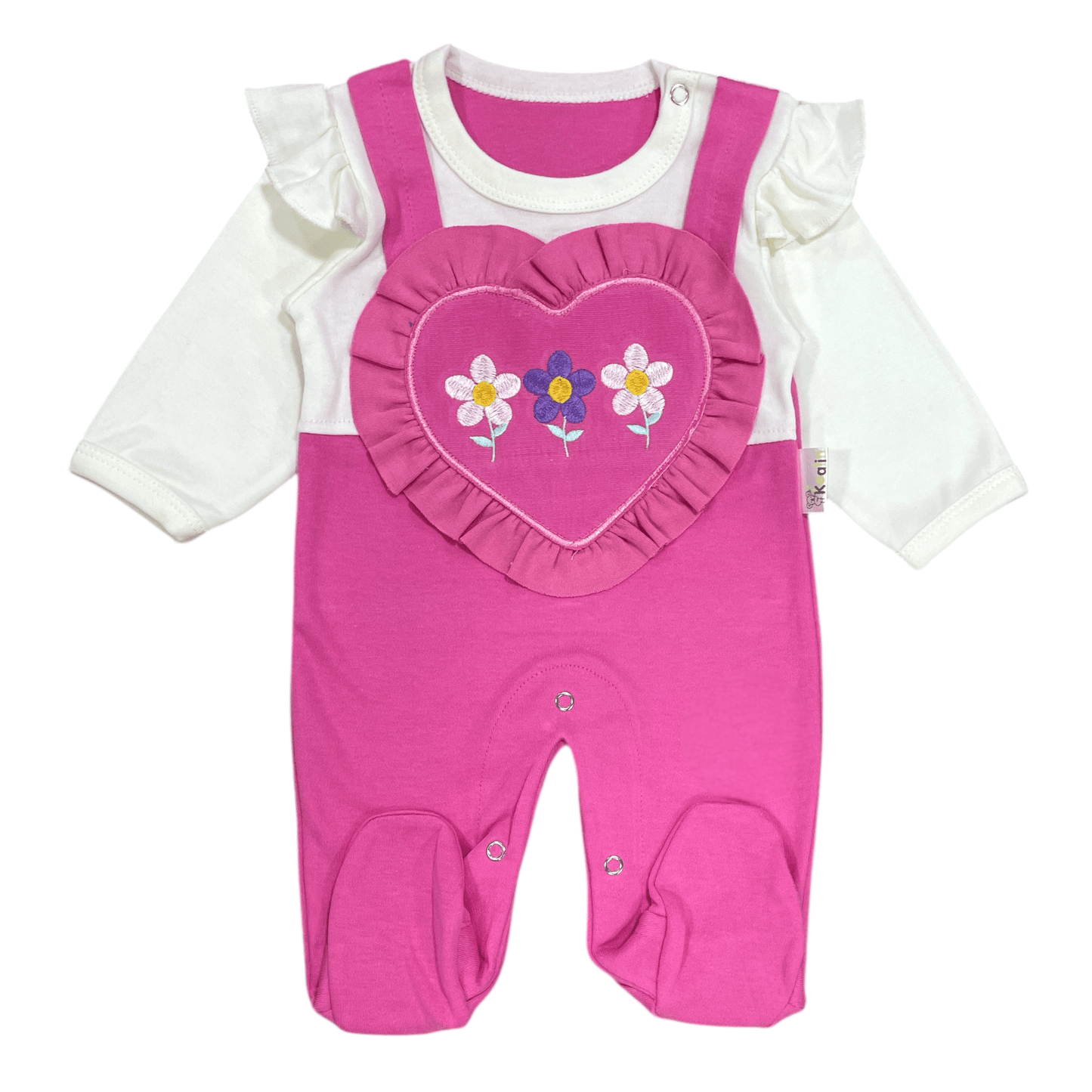 Conjunto de algodón flores 0-3m - Palimu