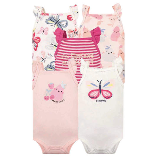 Set de 5 bodys, Mariposa