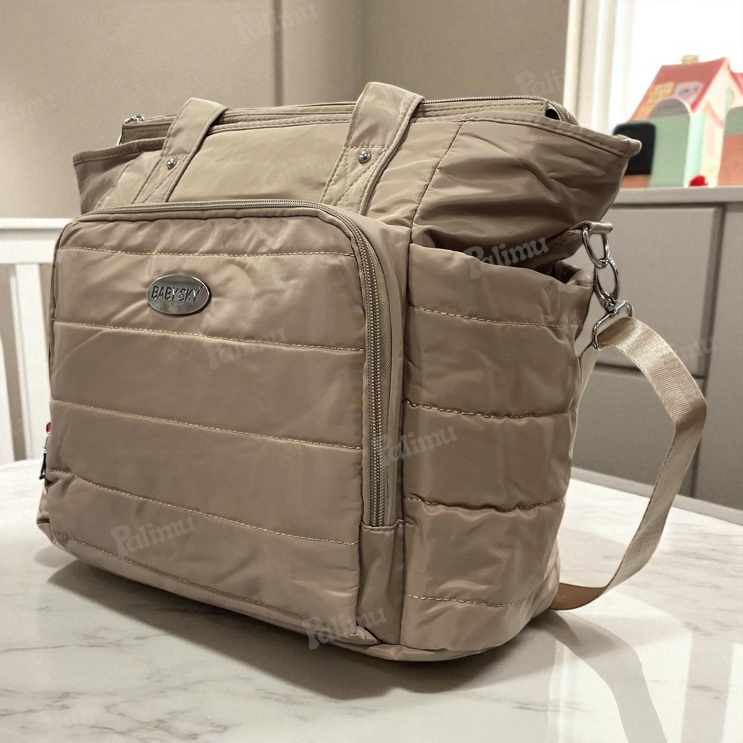 Bolso maternal baby sky, Beige