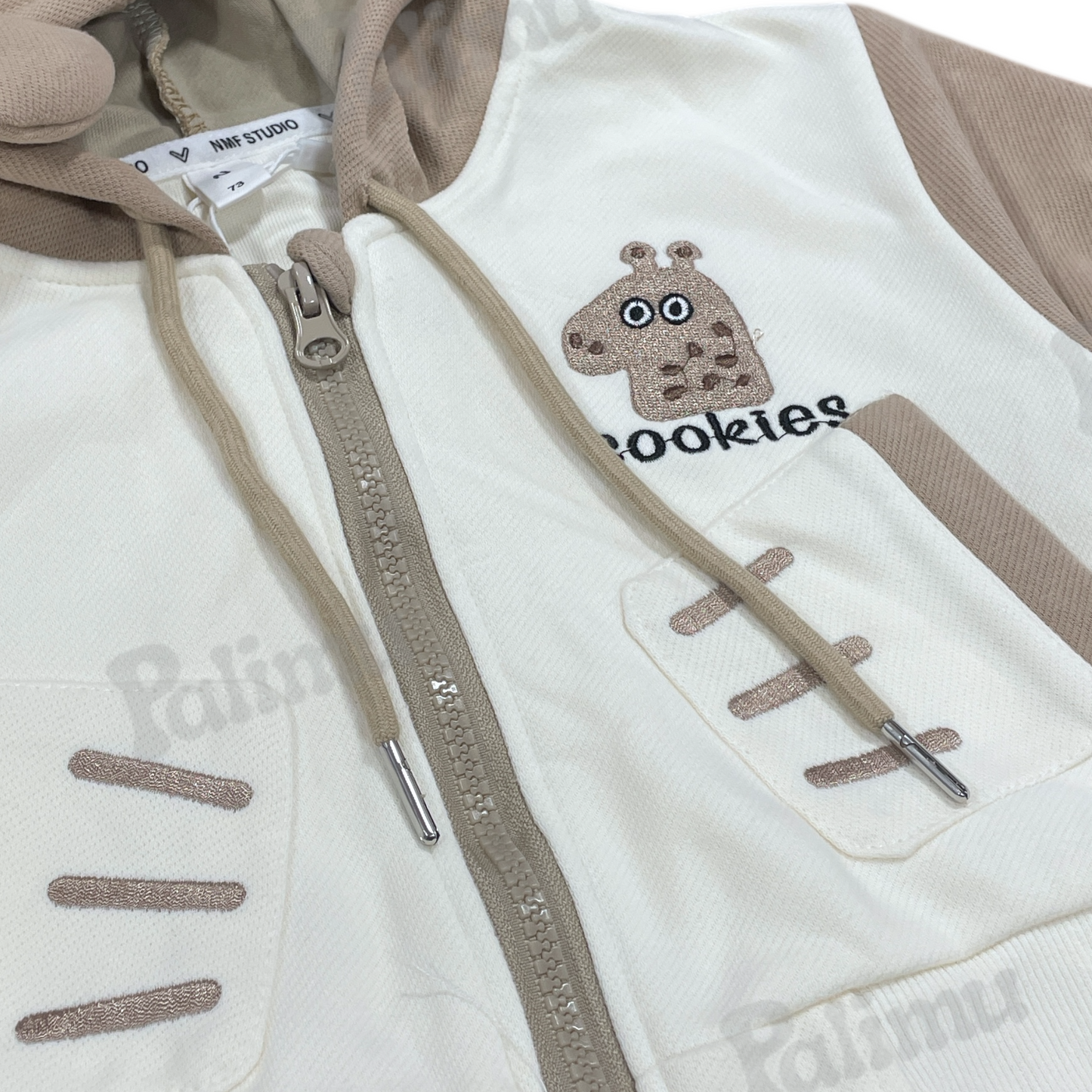 Buzo de algodón beige