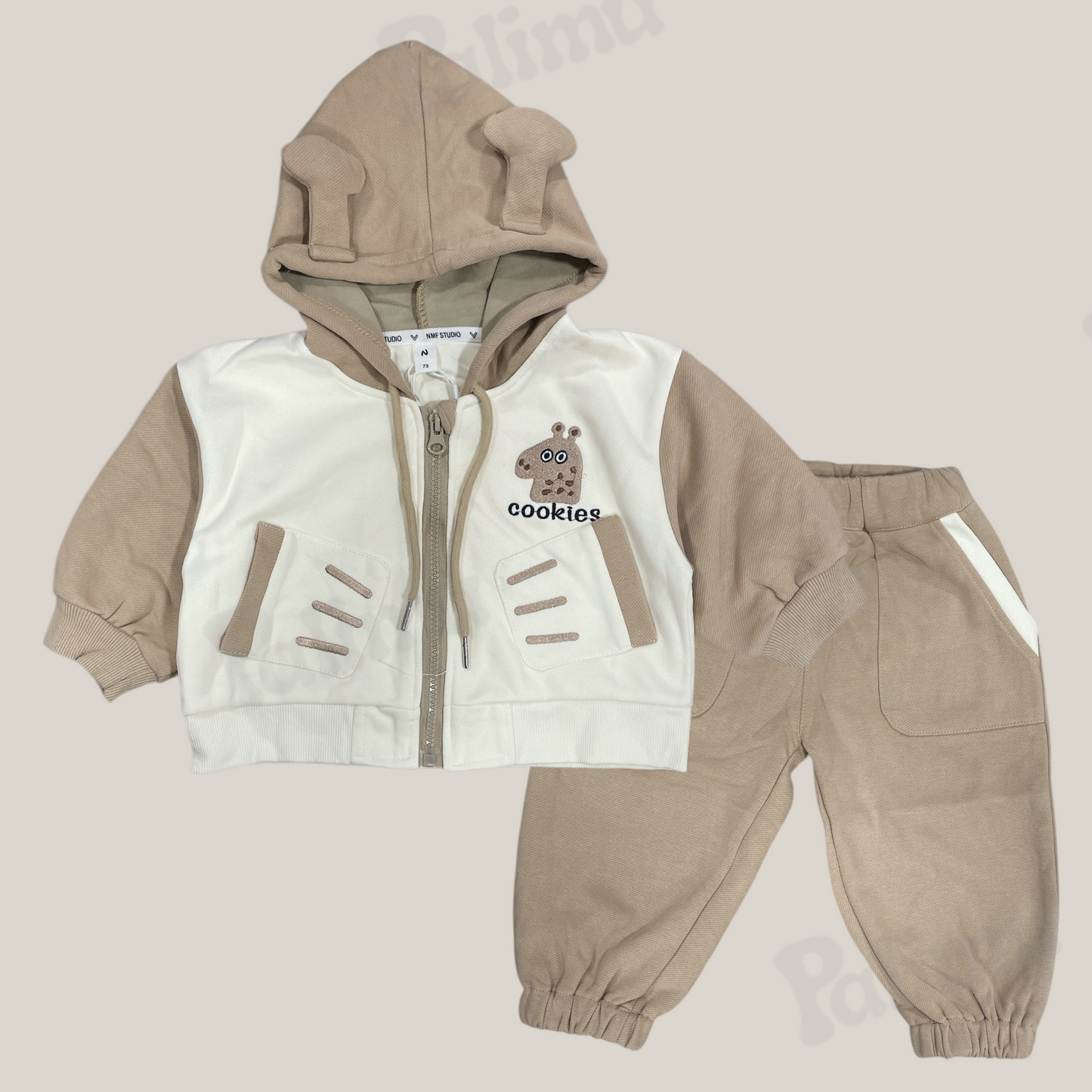 Buzo de algodón beige