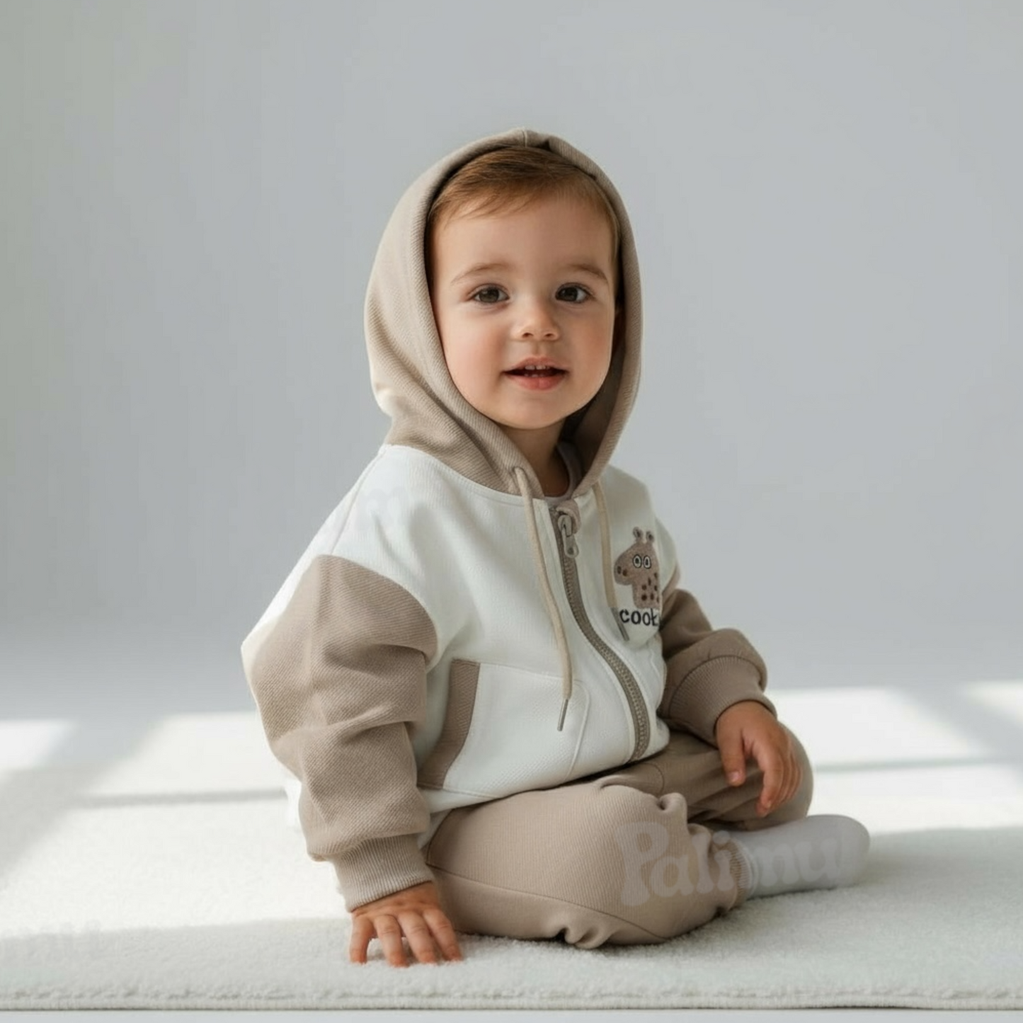 Buzo de algodón beige