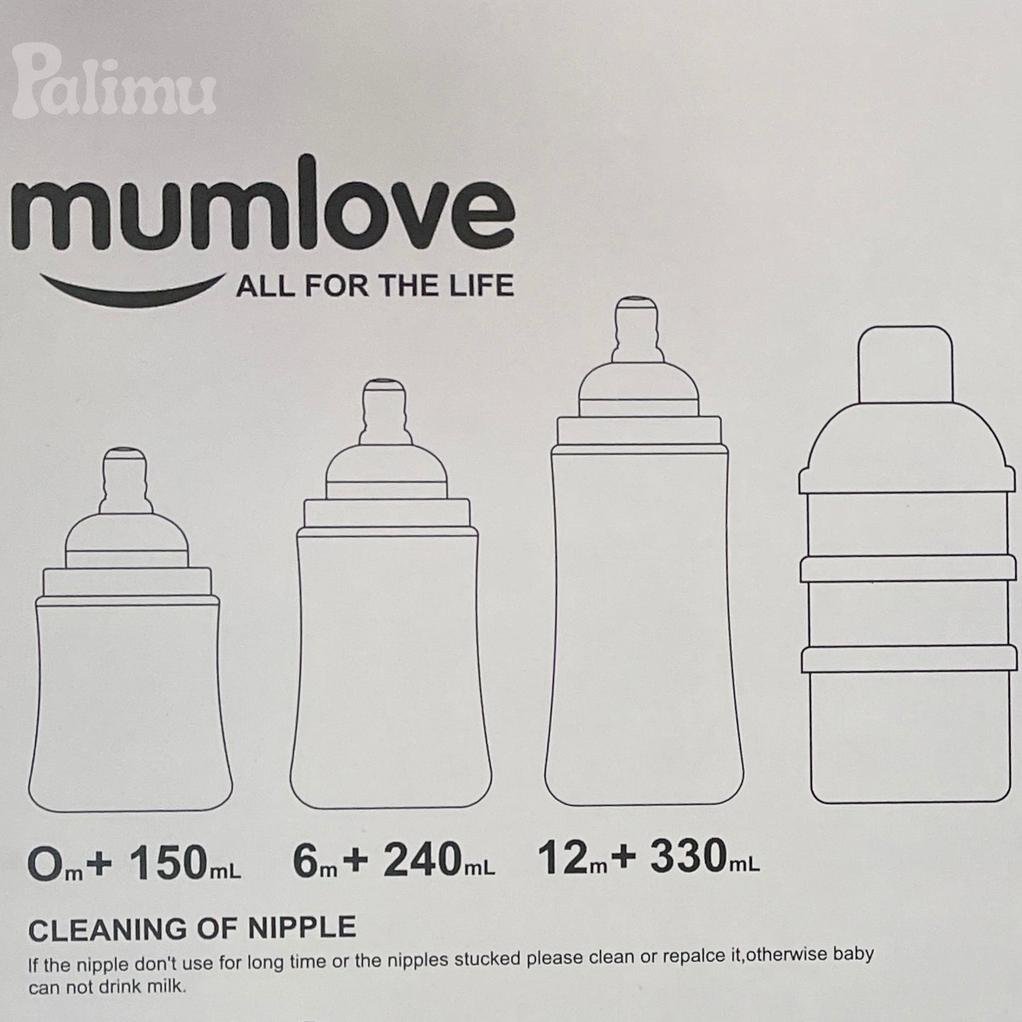 Set de mamaderas + chupete