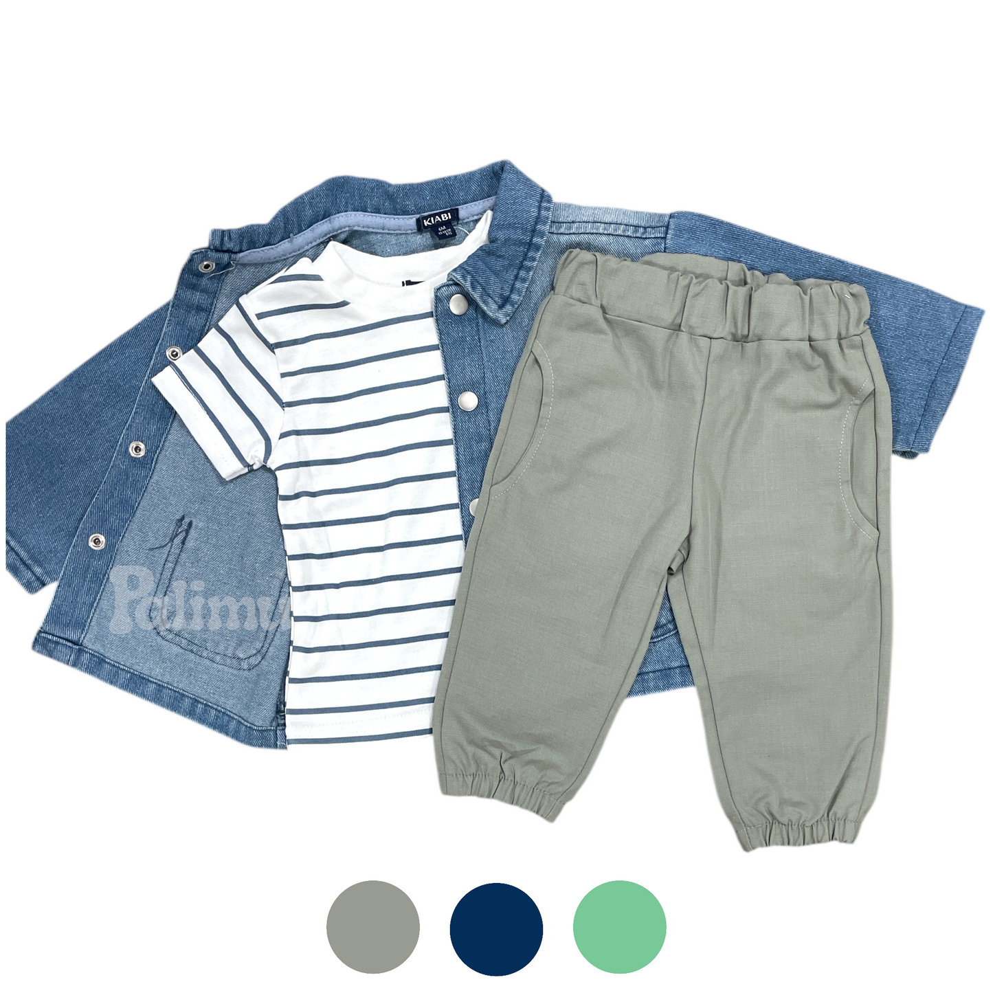Conjunto 3 piezas Denim