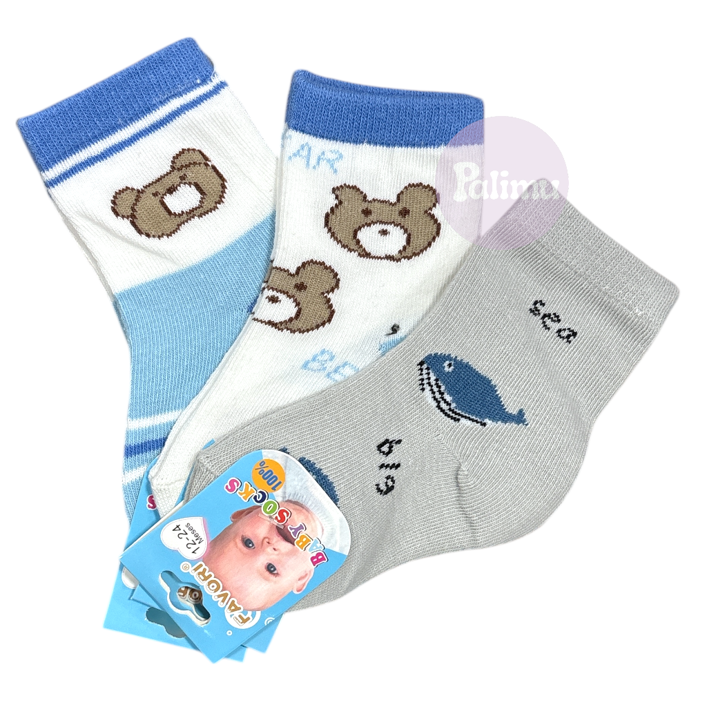 Set de 3 calcetines 12-24m favori niño