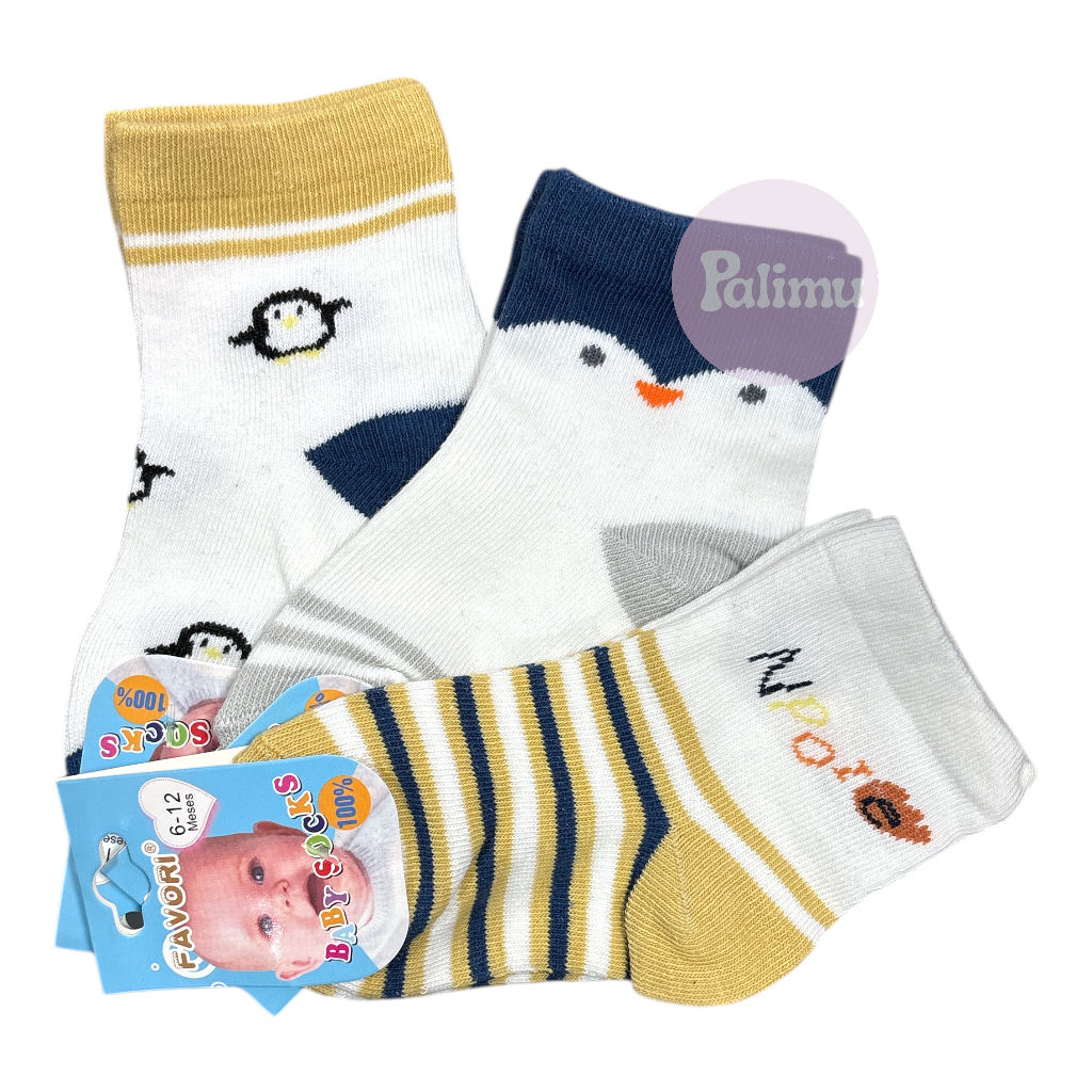 Set de 3 calcetines 6-12m favori niño