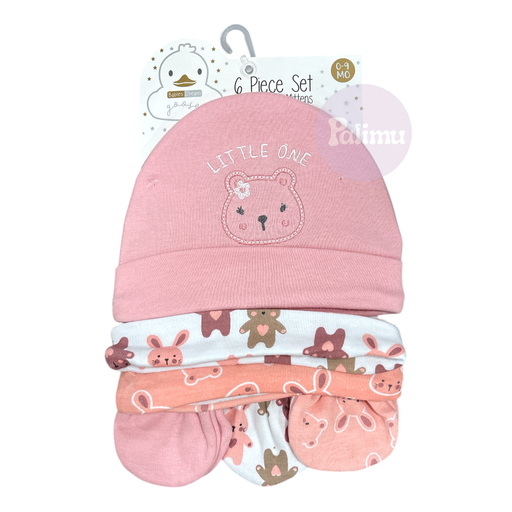Set de 3 gorros + mitones