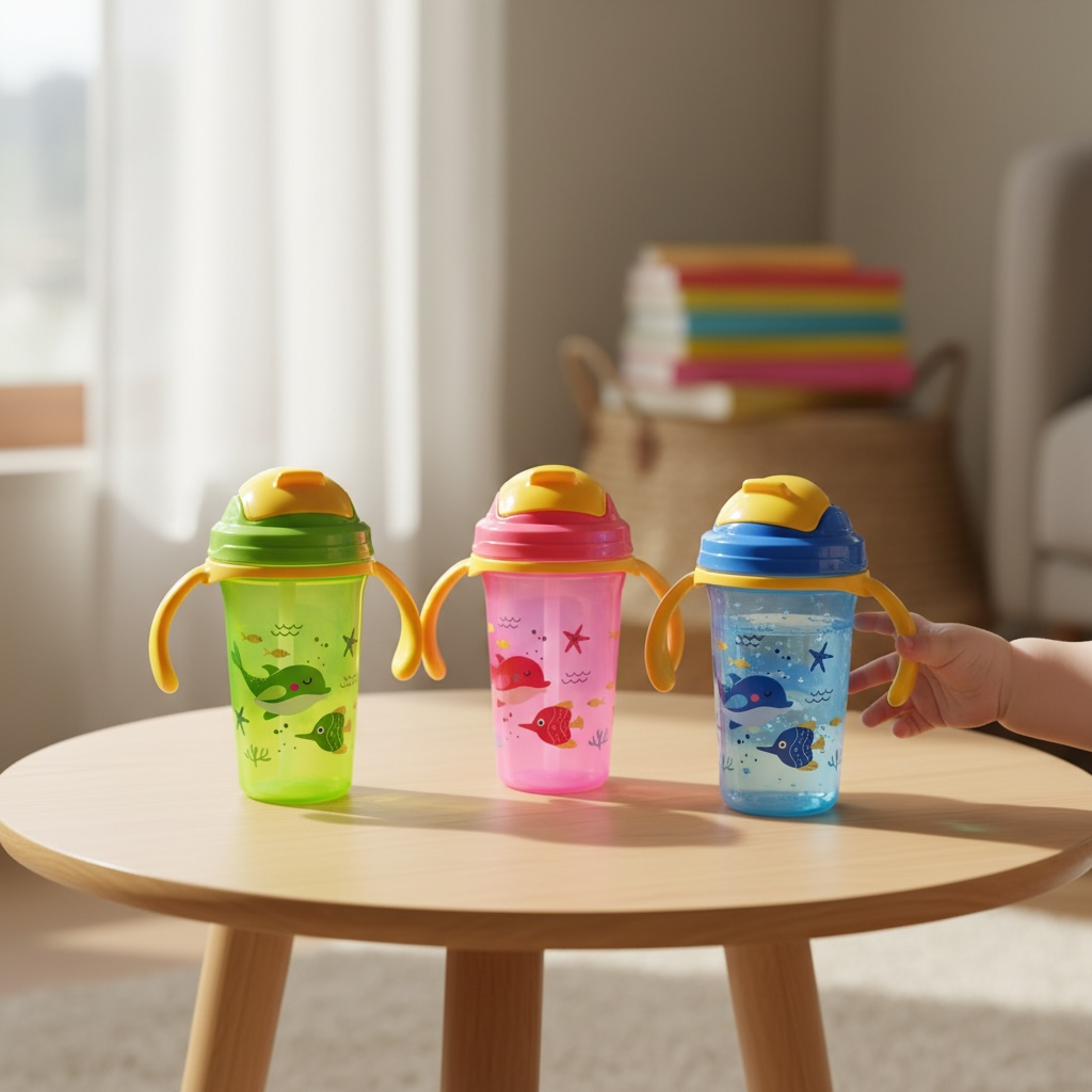 Vaso con bombilla 300ml