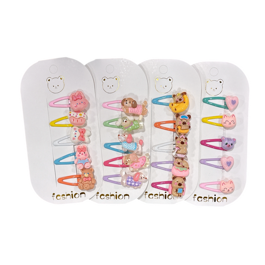 Set de pinches 3d cute