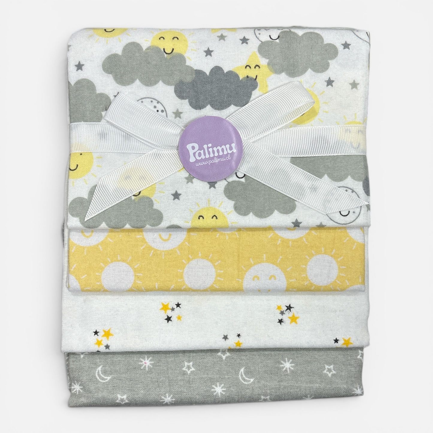 Set de 4 mantitas afraneladas, Variedad de diseños