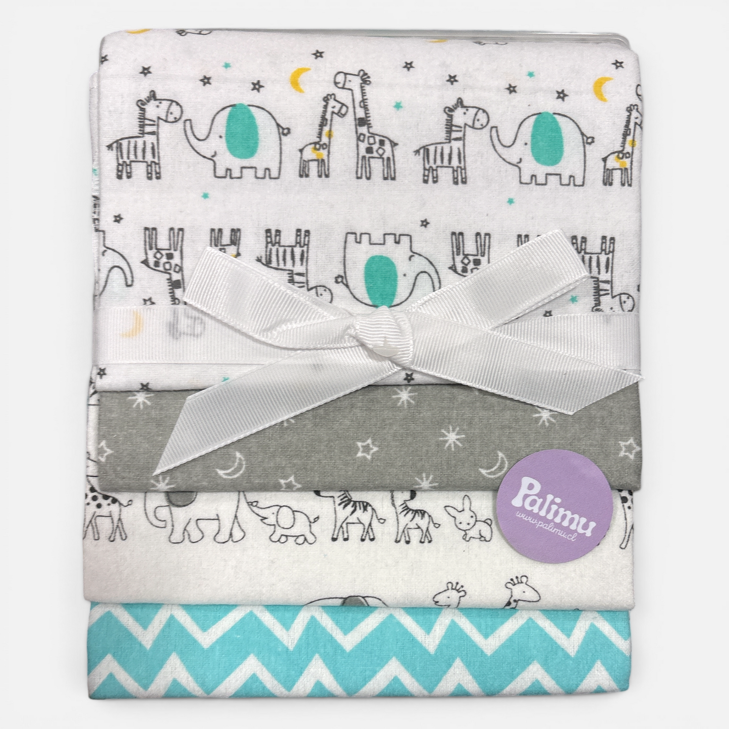 Set de 4 mantitas afraneladas, Variedad de diseños