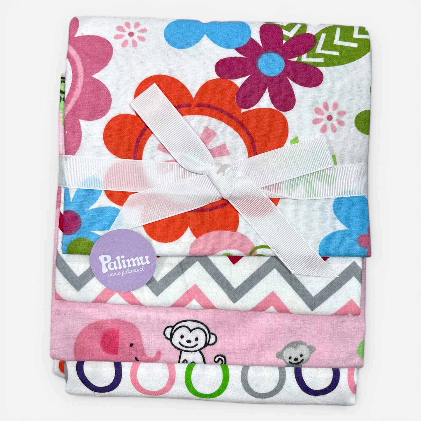 Set de 4 mantitas afraneladas, Variedad de diseños