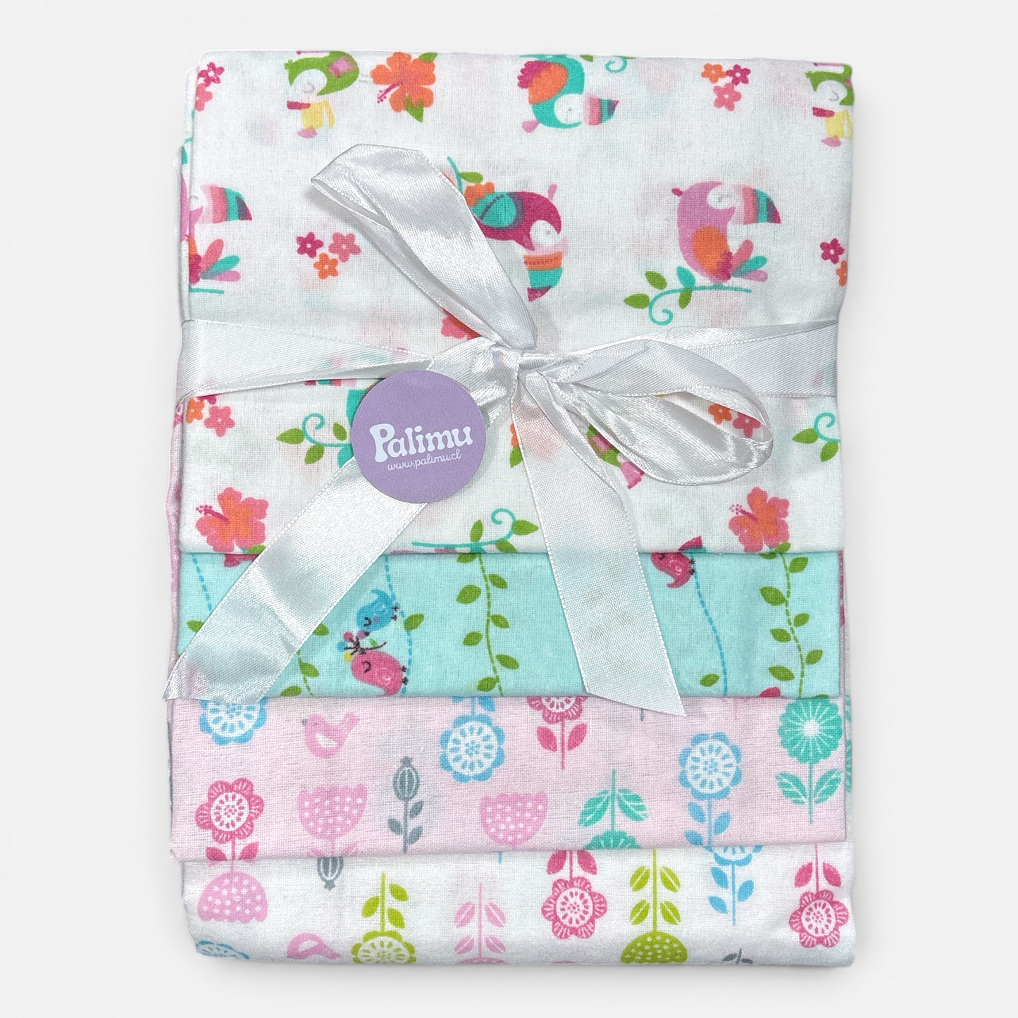 Set de 4 mantitas afraneladas, Variedad de diseños