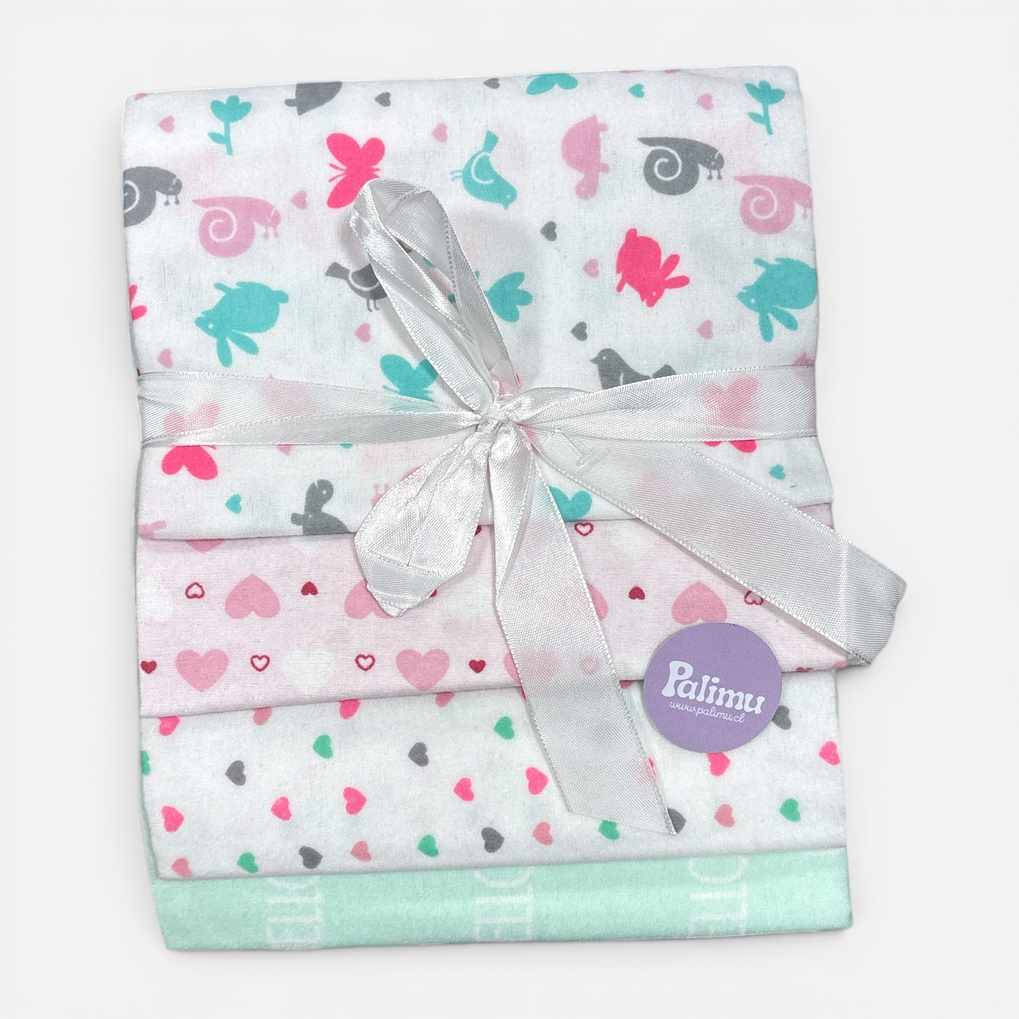 Set de 4 mantitas afraneladas, Variedad de diseños