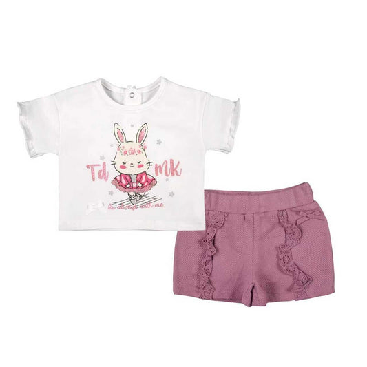 Conjunto polera y short, Conejita