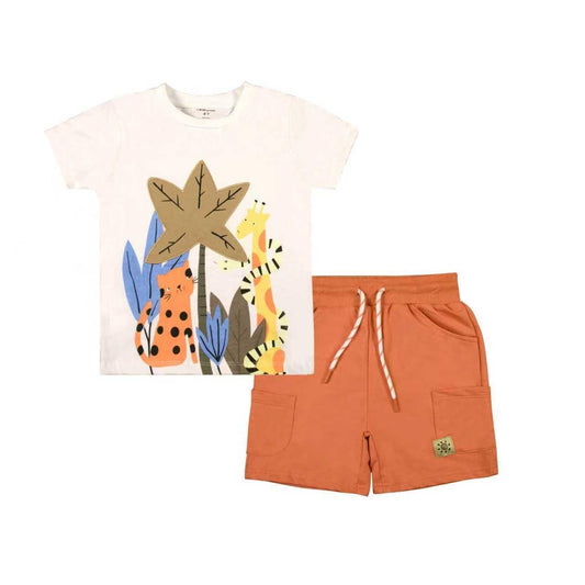 Conjunto polera y short, Selva